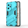 For Honor 100 Pro 5G Punk Armor 2 in 1 PC + TPU Phone Case with Holder(Blue) - Honor Cases by PMC TechLife | Online Shopping South Africa | PMC TechLife | Buy Now Pay Later Mobicred