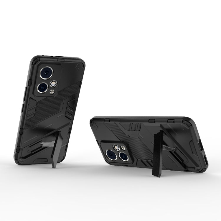 For Honor 90 GT 5G Punk Armor 2 in 1 PC + TPU Phone Case with Holder(Black)