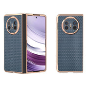 For Huawei Mate X5 Genuine Leather Luxury Series Nano Plating Phone Case(Royal Blue)