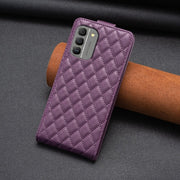 For Nokia G310 Diamond Lattice Vertical Flip Leather Phone Case(Dark Purple)