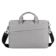For 13.3 inch ST01S Water-resistant Oxford Laptop Diagonal Shoulder Handbag(Light Grey)