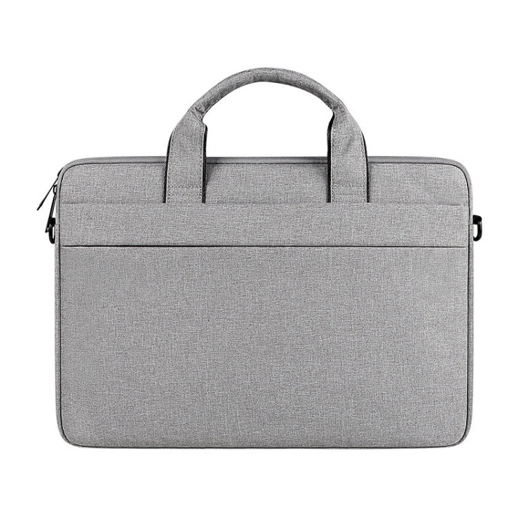 For 13.3 inch ST01S Water-resistant Oxford Laptop Diagonal Shoulder Handbag(Light Grey)