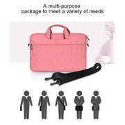 For 13.3 inch ST01S Water-resistant Oxford Laptop Diagonal Shoulder Handbag(Light Grey)