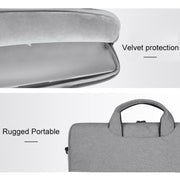 For 13.3 inch ST01S Water-resistant Oxford Laptop Diagonal Shoulder Handbag(Light Grey)