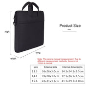 For 13.3 inch ST01S Water-resistant Oxford Laptop Diagonal Shoulder Handbag(Light Grey)