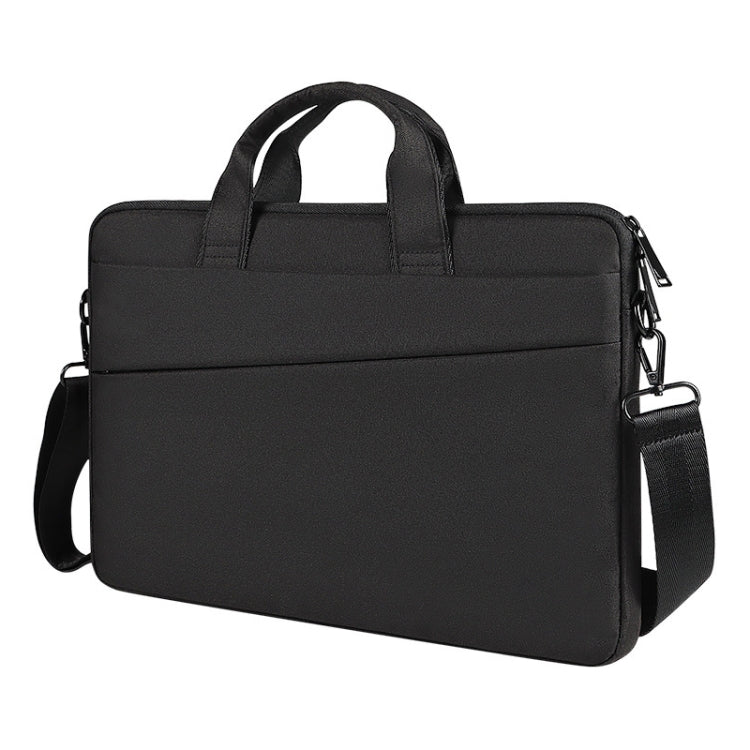 For 13.3 inch ST01S Water-resistant Oxford Laptop Diagonal Shoulder Handbag(Black)