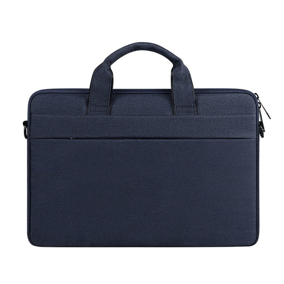 For 13.3 inch ST01S Water-resistant Oxford Laptop Diagonal Shoulder Handbag(Navy Blue)