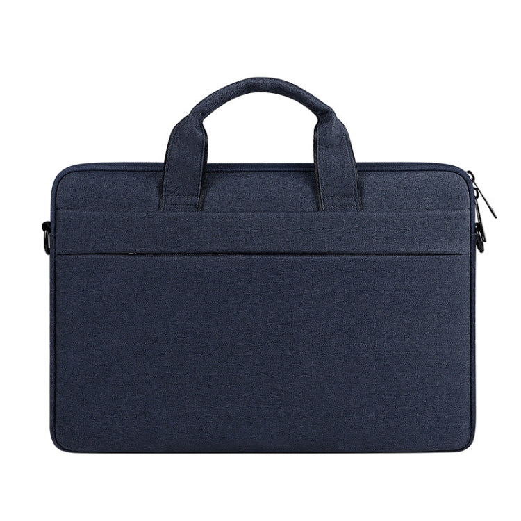 For 13.3 inch ST01S Water-resistant Oxford Laptop Diagonal Shoulder Handbag(Navy Blue)