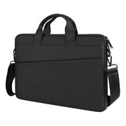 For 14.1 inch ST01S Water-resistant Oxford Laptop Diagonal Shoulder Handbag(Black)