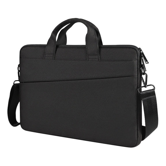 For 14.1 inch ST01S Water-resistant Oxford Laptop Diagonal Shoulder Handbag(Black)