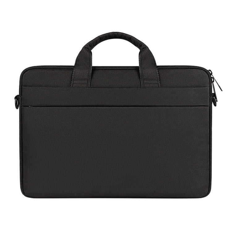 For 14.1 inch ST01S Water-resistant Oxford Laptop Diagonal Shoulder Handbag(Black)
