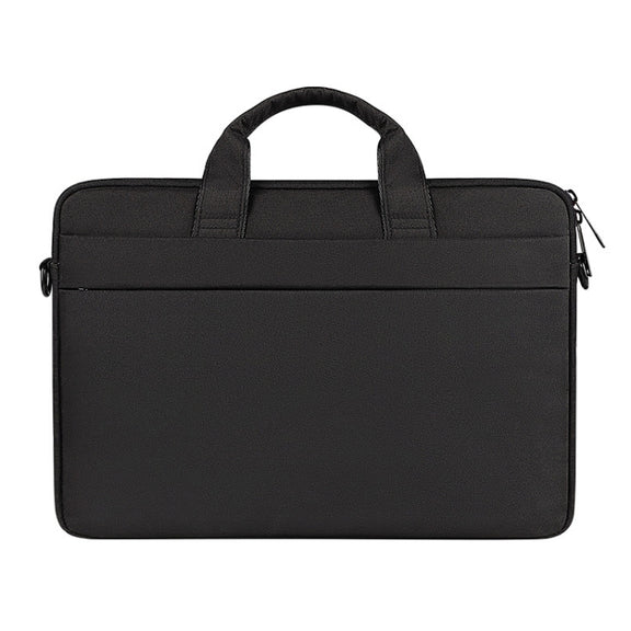 For 14.1 inch ST01S Water-resistant Oxford Laptop Diagonal Shoulder Handbag(Black)