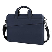 For 14.1 inch ST01S Water-resistant Oxford Laptop Diagonal Shoulder Handbag(Navy Blue)