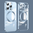 For iPhone 15 Pro Max Lens Protector MagSafe Electroplated Phone Case(Sierra Blue) - iPhone 15 Pro Max Cases by PMC TechLife | Online Shopping South Africa | PMC TechLife