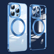 For iPhone 15 Pro Lens Protector MagSafe Electroplated Phone Case(Navy Blue) - iPhone 15 Pro Cases by PMC TechLife | Online Shopping South Africa | PMC TechLife