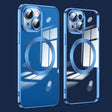 For iPhone 15 Lens Protector MagSafe Electroplated Phone Case(Navy Blue) - free shipping - PMC TechLife - Order now!