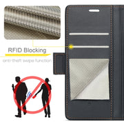 For Google Pixel Fold CaseMe 023 Butterfly Buckle Litchi Texture RFID Anti-theft Leather Phone Case(Black)