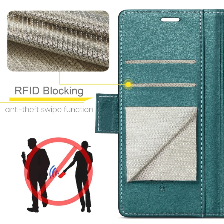 For Google Pixel Fold CaseMe 023 Butterfly Buckle Litchi Texture RFID Anti-theft Leather Phone Case(Pearly Blue)