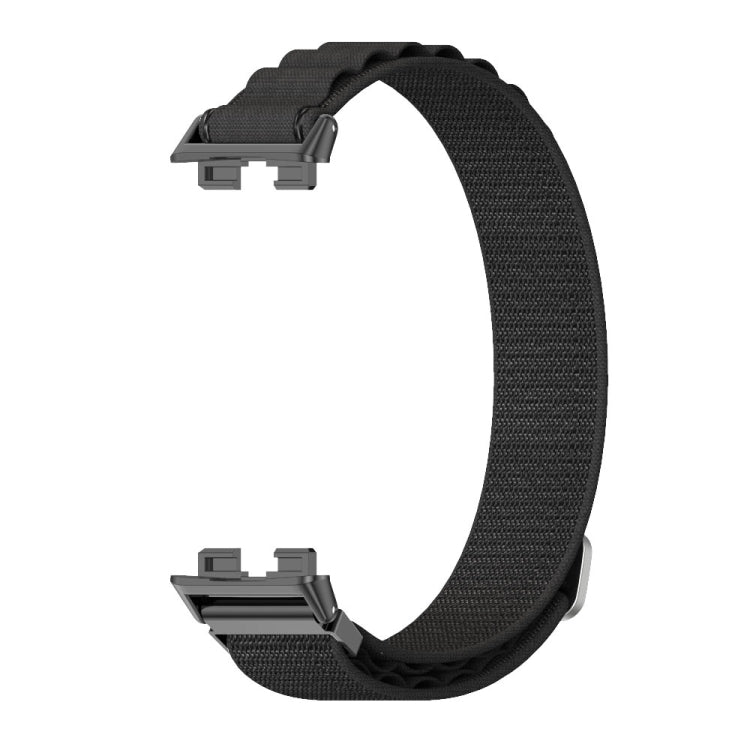 For Huawei Band 8 / 9 / 10 Mijobs Nylon Breathable Watch Band(Black)
