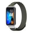 For Huawei Band 8 / 9 / 10 Mijobs Nylon Breathable Watch Band(Green+Silver) - free shipping - PMc TechLife - Order now!