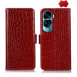 For Honor 90 Lite 5G / X50i Crocodile Top Layer Cowhide Leather Phone Case(Red) - Honor Cases by PMC TechLife | Online Shopping South Africa | PMC TechLife | Buy Now Pay Later Mobicred