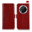 For Honor X9c 5G Global Crocodile Top Layer Cowhide Leather Phone Case(Red) - Honor Cases by PMC TechLife | Online Shopping South Africa | PMC TechLife | Buy Now Pay Later Mobicred