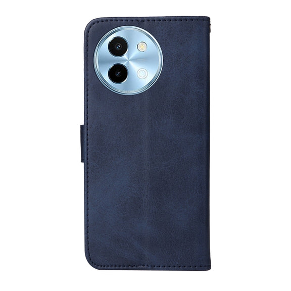 For vivo Y38 5G / T3x 5G Global Classic Calf Texture Flip Leather Phone Case(Blue)