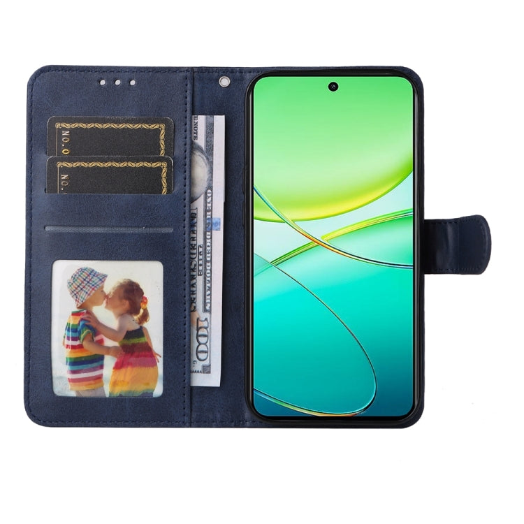 For vivo Y38 5G / T3x 5G Global Classic Calf Texture Flip Leather Phone Case(Blue)