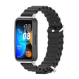 For Huawei Band 8 / 9 / 10 Mijobs Marine Silicone Breathable Watch Band(Black+Silver) - free shipping - PMc TechLife - Order now!
