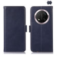 For Honor X9c 5G Global Crazy Horse Top Layer Cowhide Leather Phone Case(Blue) - Honor Cases by PMC TechLife | Online Shopping South Africa | PMC TechLife | Buy Now Pay Later Mobicred