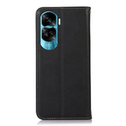For Honor 90 Lite 5G / X50i KHAZNEH Nappa Top Layer Cowhide Leather Phone Case(Black)
