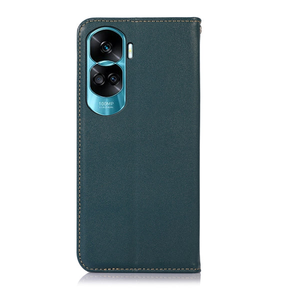 For Honor 90 Lite 5G / X50i KHAZNEH Nappa Top Layer Cowhide Leather Phone Case(Green)