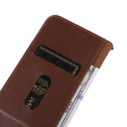 For Honor 90 KHAZNEH Nappa Top Layer Cowhide Leather Phone Case(Brown)