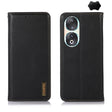 For Honor 90 KHAZNEH Nappa Top Layer Cowhide Leather Phone Case(Black) - Honor Cases by PMC TechLife | Online Shopping South Africa | PMC TechLife | Buy Now Pay Later Mobicred
