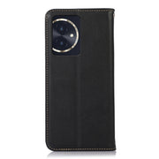 For Honor 100 KHAZNEH Nappa Top Layer Cowhide Leather Phone Case(Black)