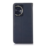 For Honor 100 KHAZNEH Nappa Top Layer Cowhide Leather Phone Case(Blue)