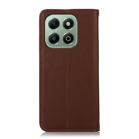 For Honor X6b KHAZNEH Nappa Top Layer Cowhide Leather Phone Case(Brown)