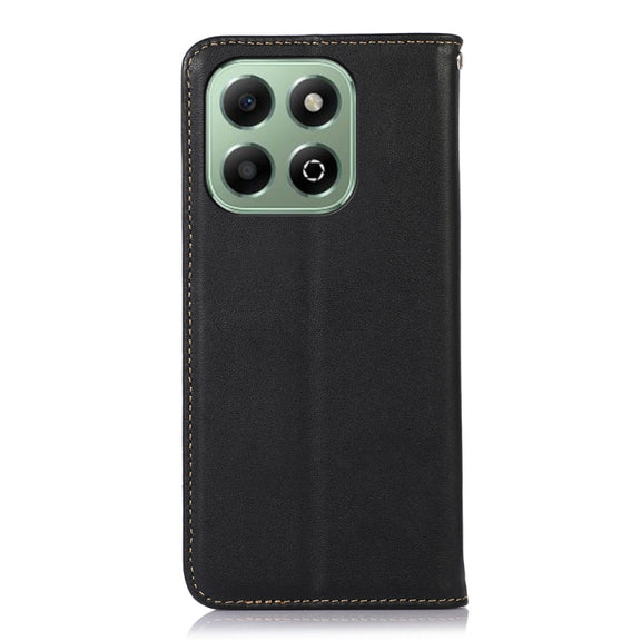 For Honor X6b KHAZNEH Nappa Top Layer Cowhide Leather Phone Case(Black)