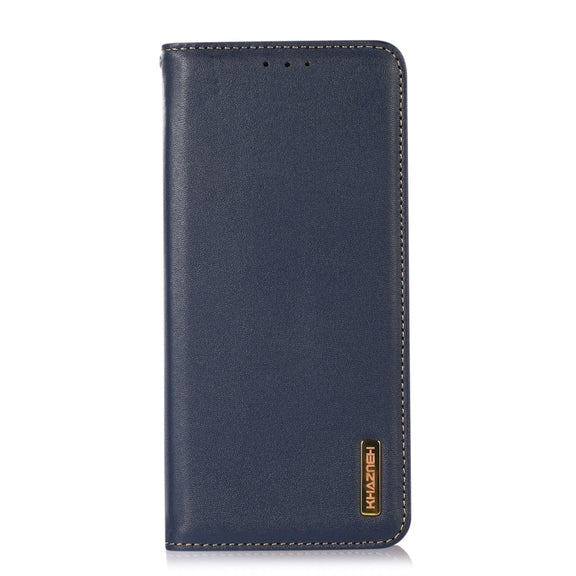 For Honor X6b KHAZNEH Nappa Top Layer Cowhide Leather Phone Case(Blue)