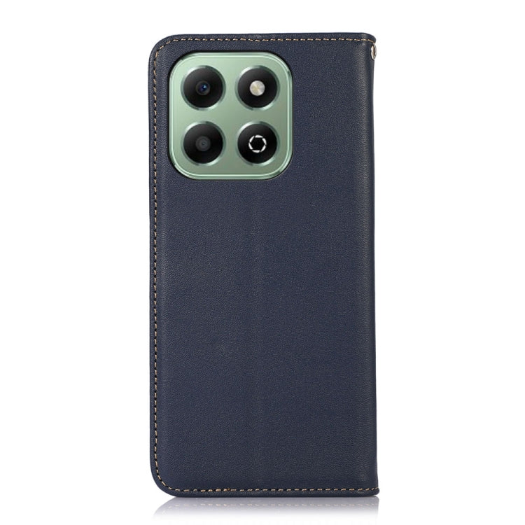 For Honor X6b KHAZNEH Nappa Top Layer Cowhide Leather Phone Case(Blue)