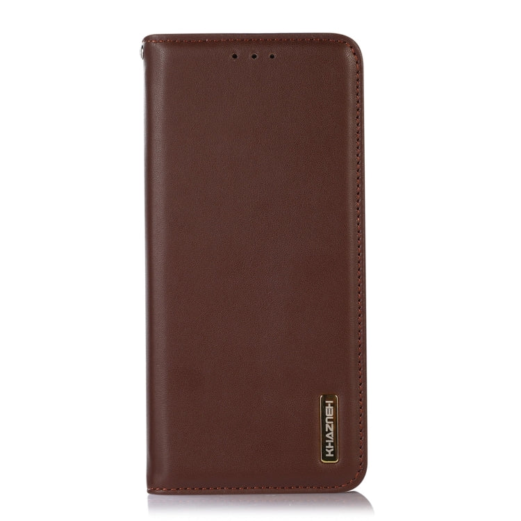 For Honor Play 60 Plus / 200 Smart KHAZNEH Nappa Top Layer Cowhide Leather Phone Case(Brown)