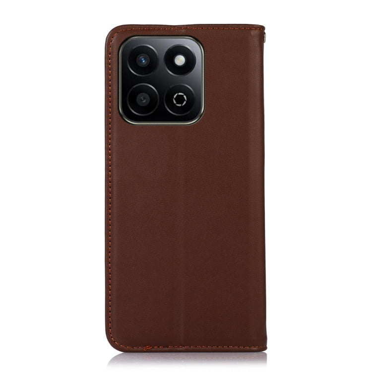 For Honor Play 60 Plus / 200 Smart KHAZNEH Nappa Top Layer Cowhide Leather Phone Case(Brown)