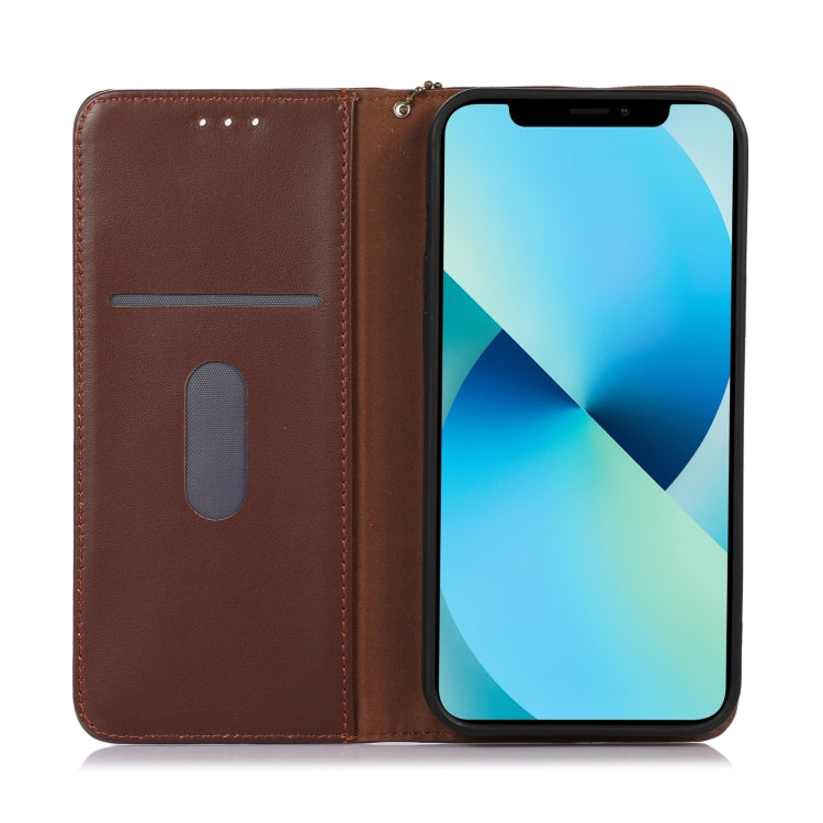 For Honor Play 60 Plus / 200 Smart KHAZNEH Nappa Top Layer Cowhide Leather Phone Case(Brown)