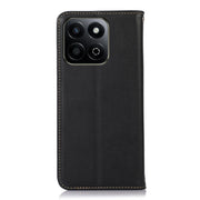 For Honor Play 60 Plus / 200 Smart KHAZNEH Nappa Top Layer Cowhide Leather Phone Case(Black)