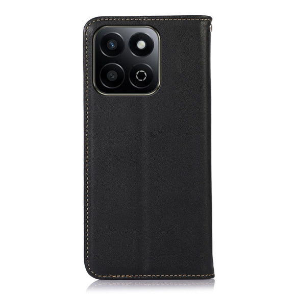 For Honor Play 60 Plus / 200 Smart KHAZNEH Nappa Top Layer Cowhide Leather Phone Case(Black)