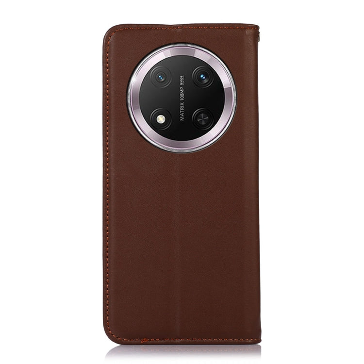 For Honor X9c 5G Global KHAZNEH Nappa Top Layer Cowhide Leather Phone Case(Brown)