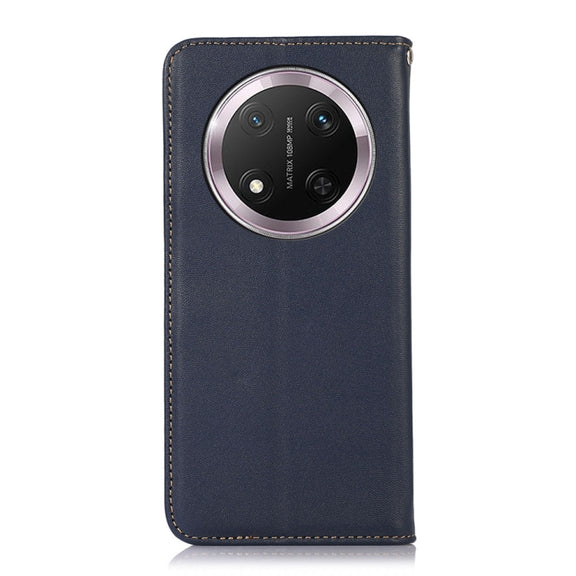 For Honor X9c 5G Global KHAZNEH Nappa Top Layer Cowhide Leather Phone Case(Blue)