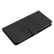 For iPhone 16 Pro Diamond Embossed Skin Feel Leather Phone Case(Black)
