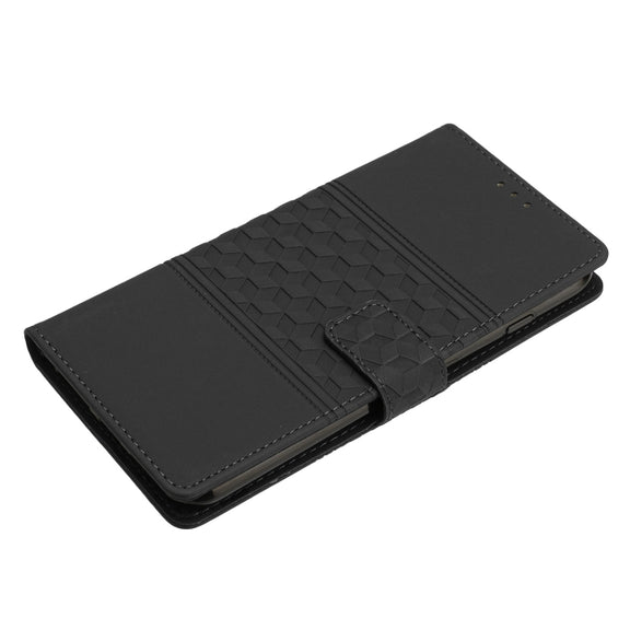 For iPhone 16 Pro Diamond Embossed Skin Feel Leather Phone Case(Black)