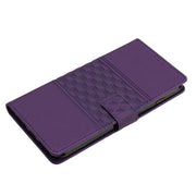 For iPhone 16e Diamond Embossed Skin Feel Leather Phone Case(Purple)